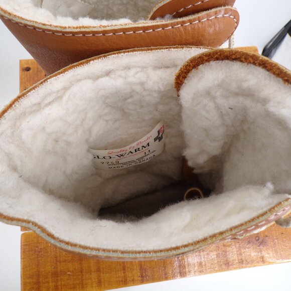 Vintage Glo-Warm Women's 11 Insulated Leather Winter Boots. Excellent Condition - Picture 10 of 12